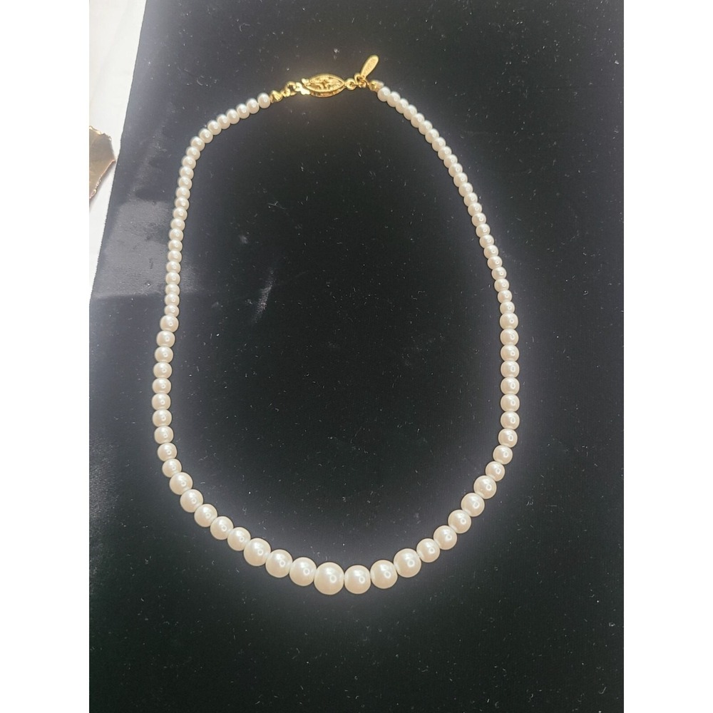 Napier Pearl Necklace With Gold-Tone Clasp